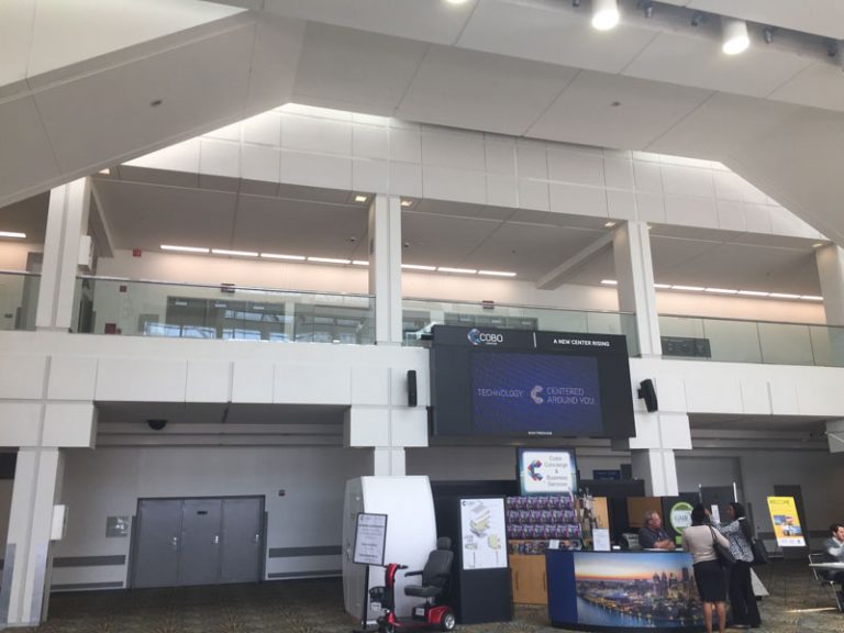 Cobo concourse screen