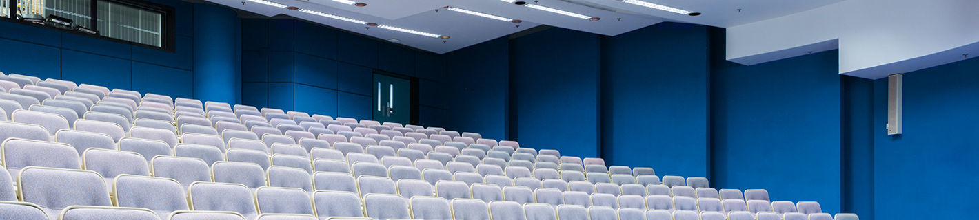 Lecture hall design with acoustical modeling