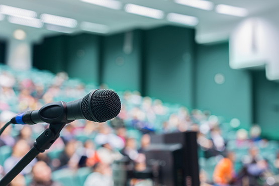 University lecture hall audio-visual