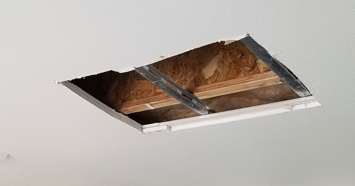 Resilient Channel - cutaway ceiling