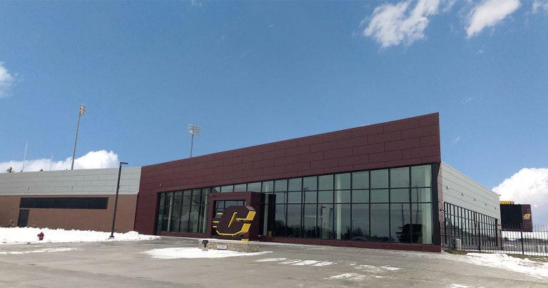 Chippewa Champions Alumni Center at Kelly Shorts Stadium - exterior