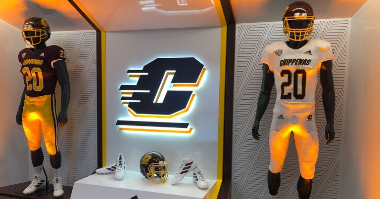 Chippewa Champions Alumni Center at Kelly Shorts Stadium - Uniforms