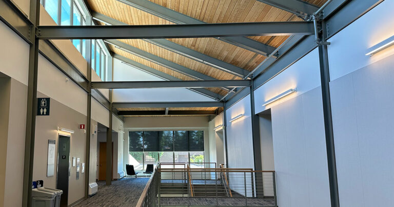 ABD Engineering & Design provided room acoustics recommendations for the award-winning Clackamas Community College Wacheno Welcome Center.