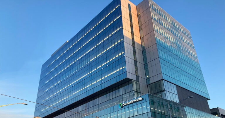 ABD Engineering & Design worked with Perkins + Will on the twelve-story Corewell Health outpatient ambulatory Care Center in Grand Rapids.