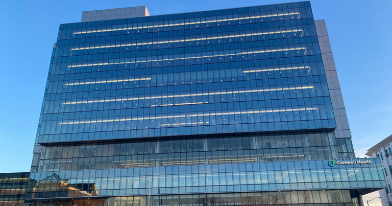 ABD Engineering & Design worked with Perkins + Will on the twelve-story Corewell Health outpatient ambulatory Care Center in Grand Rapids.