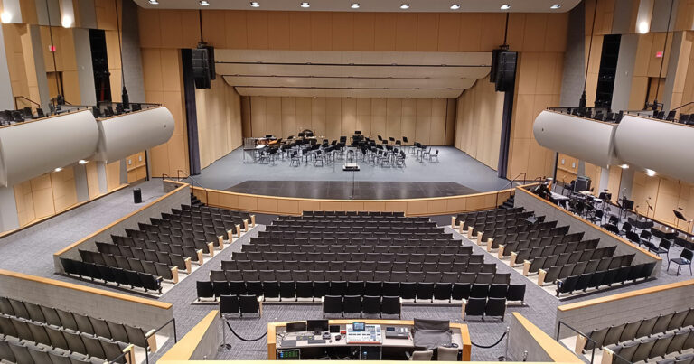 ABD worked with West Ottawa Public Schools and GMB on AV and acoustics for this state-of-the-art high school performing arts center.