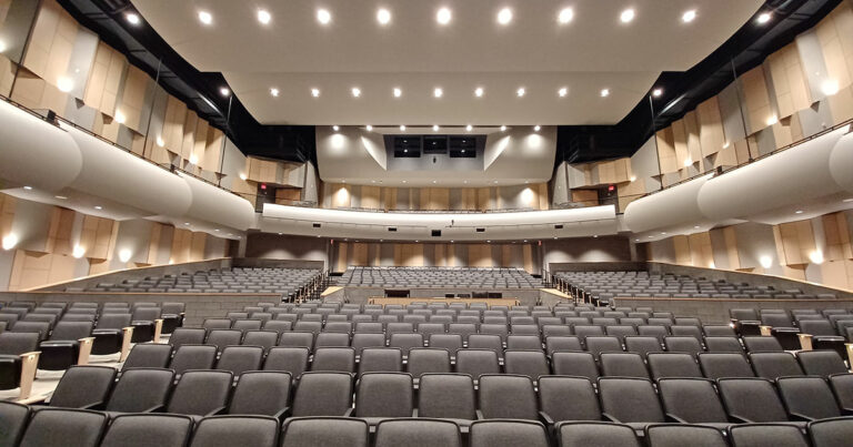ABD worked with West Ottawa Public Schools and GMB on AV and acoustics for this state-of-the-art high school performing arts center.