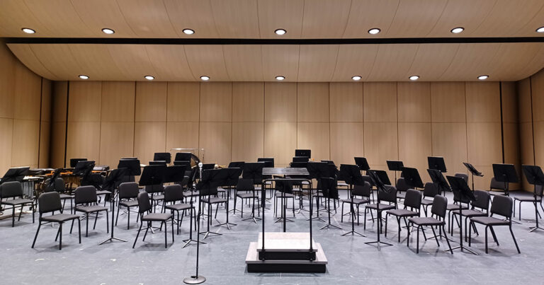 ABD worked with West Ottawa Public Schools and GMB on AV and acoustics for this state-of-the-art high school performing arts center.