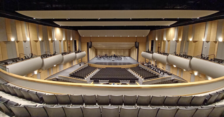 ABD worked with West Ottawa Public Schools and GMB on AV and acoustics for this state-of-the-art high school performing arts center.