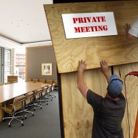 Boarding up the board room